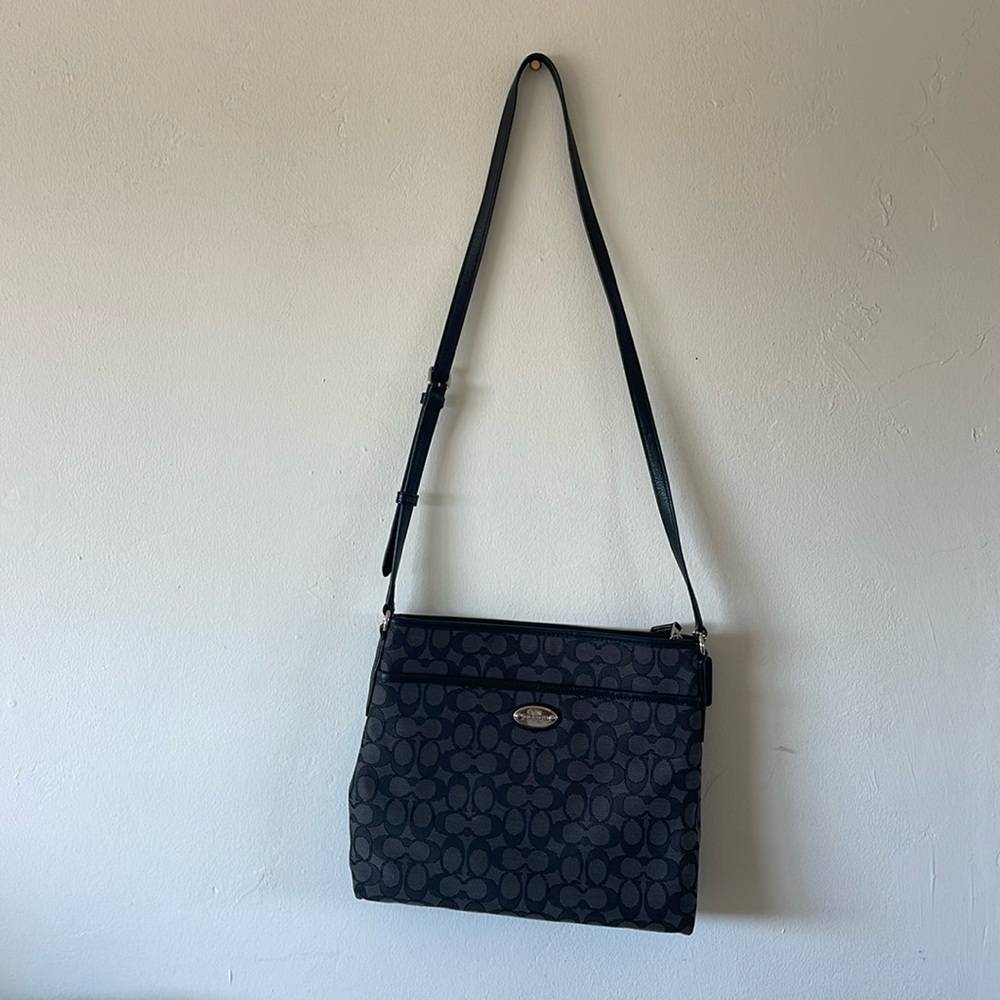 Black Coach Monogram Purse
